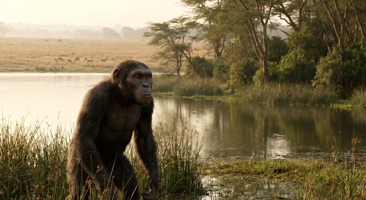 Illustration: Sahelanthropus tchadensis.