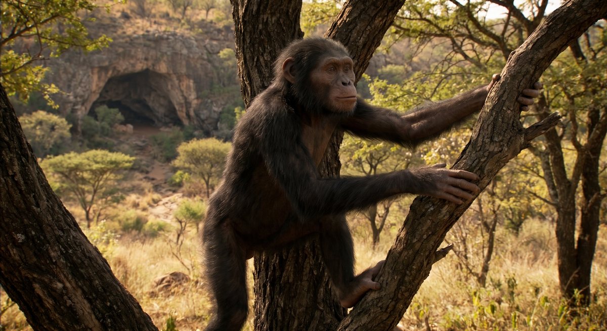 Illustration: Australopithecus sediba.