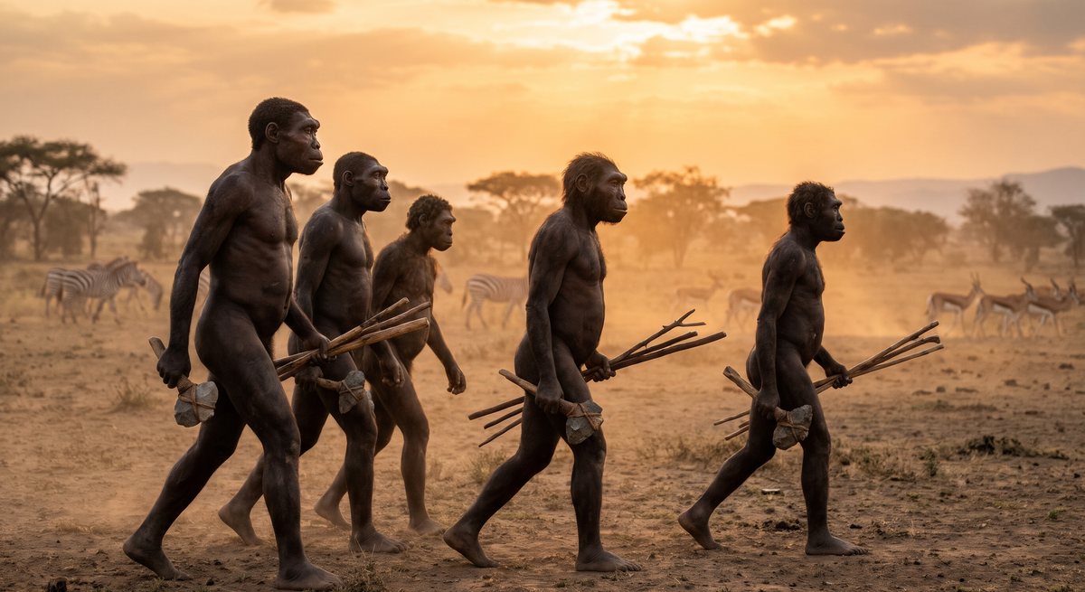 Illustration: Homo erectus.