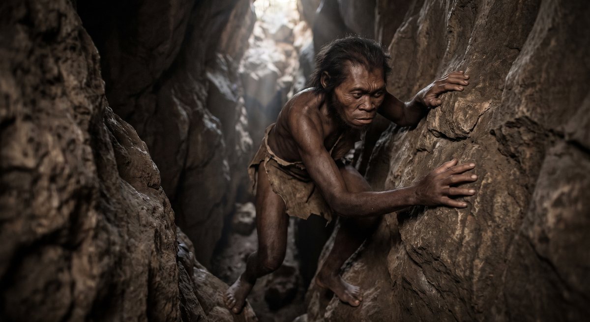 Illustration: Homo naledi.